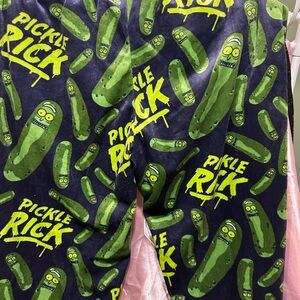 Pickle Rick Kids Pajamas - Green and Blue